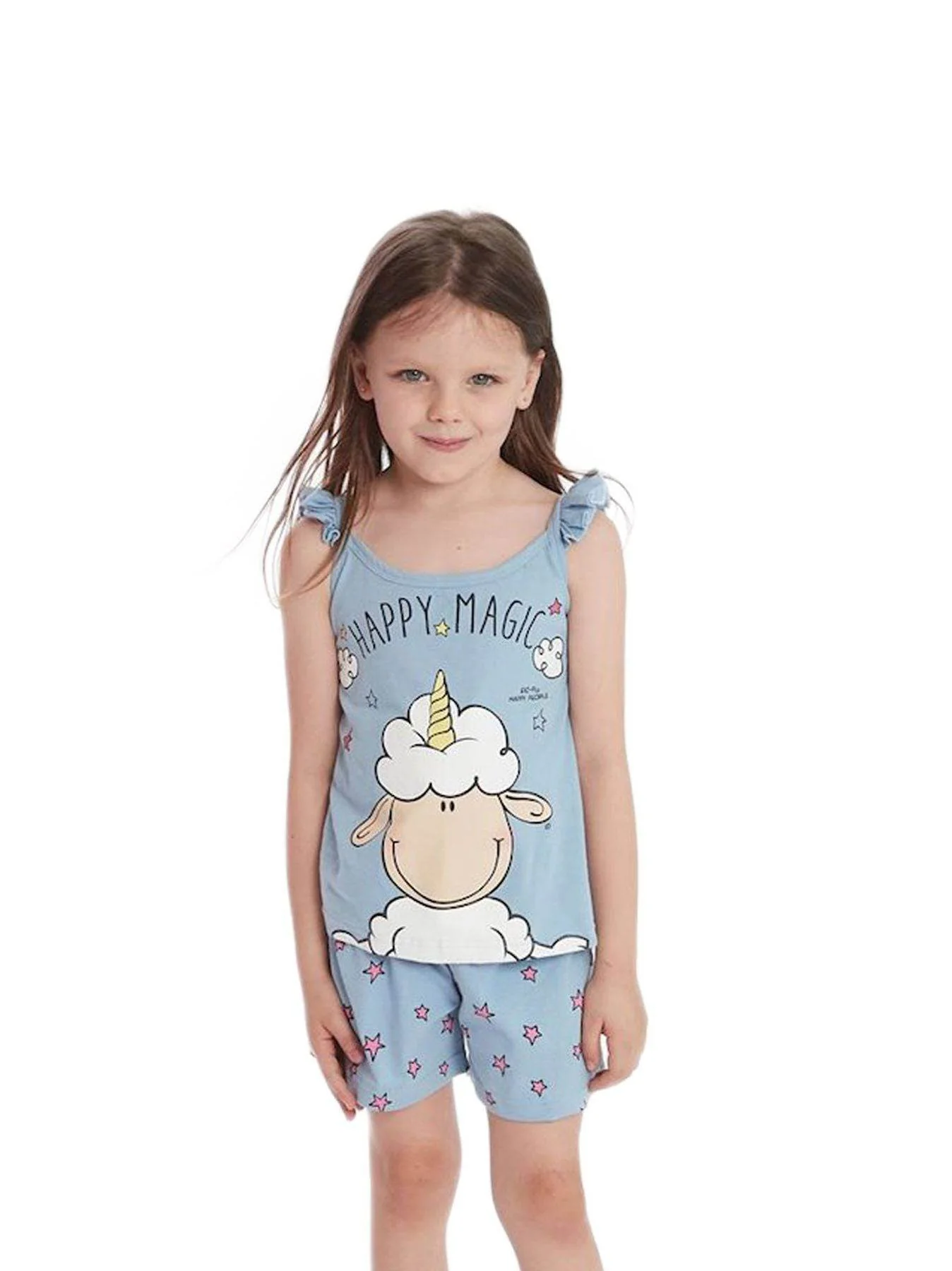 Pigiama corto Bimba H5920 Happy People - immagine 3