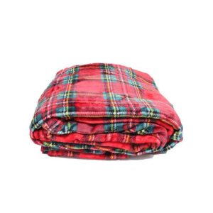 Plaid stampato natalizio Biancheria TARTAN BAG Lovely Shabby