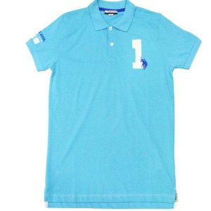Polo Manica corta Uomo 33259 50313 Turchese Us Polo Assn