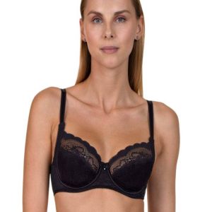 Reggiseno Sfoderato con ferretto Donna EVELYN 20226 Nero Lisca