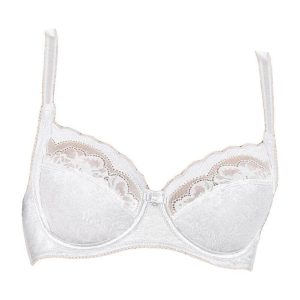 Reggiseno Sfoderato con ferretto Donna EVELYN 20226 bianco Lisca