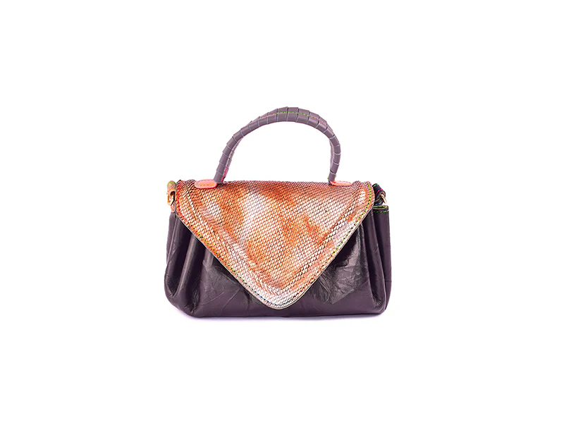Police and Thieves Bag - Borsa a mano in pelle patchwork - immagine 7