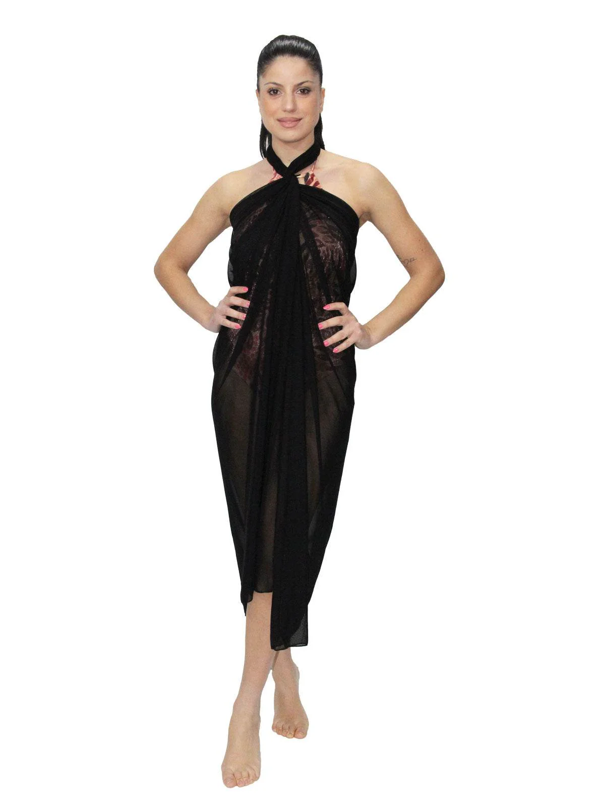 pareo Pareo foulard Donna H257 Huitre - immagine 8