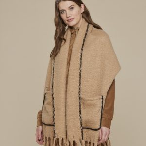 Noid&igrave;notte TR1058 Mantella donna sciarpa c/tasche