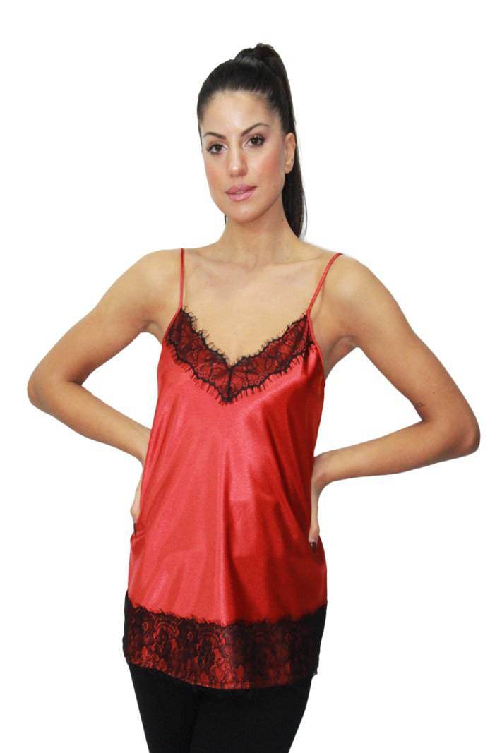 Top Bretellina Donna D1664 Ruggine Amadine - immagine 2
