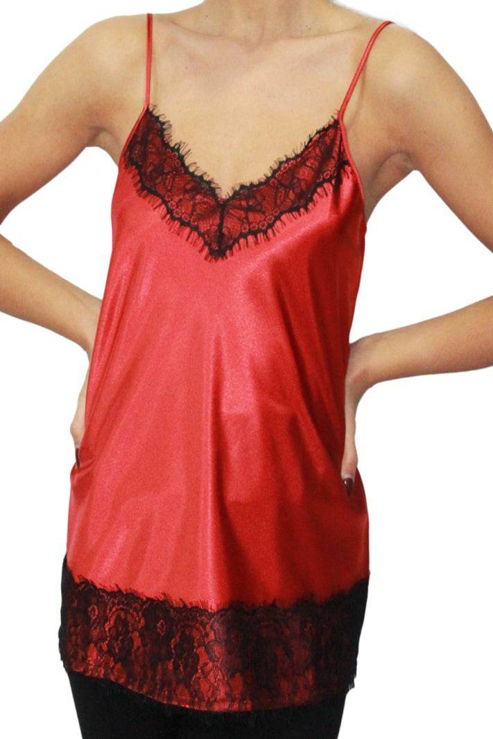 Top Bretellina Donna D1664 Ruggine Amadine - immagine 4