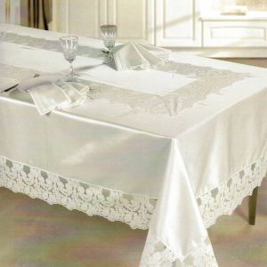 Tovaglia con pizzo Biancheria CRISTAL TOVX12 Agostini