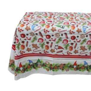 Tovaglia stampata natalizia Biancheria TOV TCB V552 Cotton Color