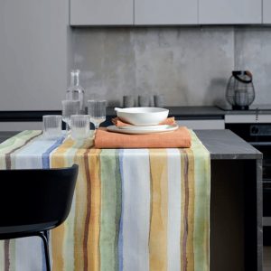 Maison Sucre’e Korin Runner Antimacchia stampato cm. 45 x 150