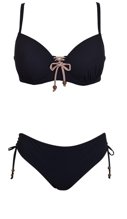 Verdissima Bikini Reggiseno con coppe UN02C + Slip con coulisse UN14