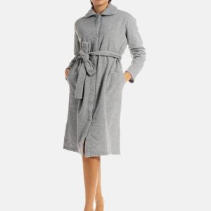 Vestaglia Abbottonata Donna I2160 Grigio Fida