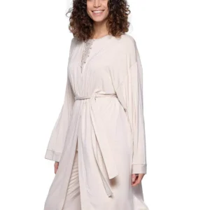 Vestaglia Incrocio Donna VANIGLIA 8164 Pepita