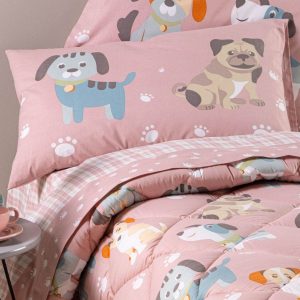 Copripiumino Stampato Biancheria Cuccioli Trap Caleffi