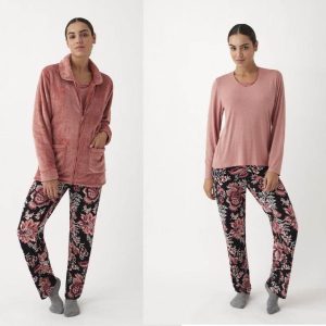 Completo pigiama Pigiama +Giacca Donna N19843 Promise