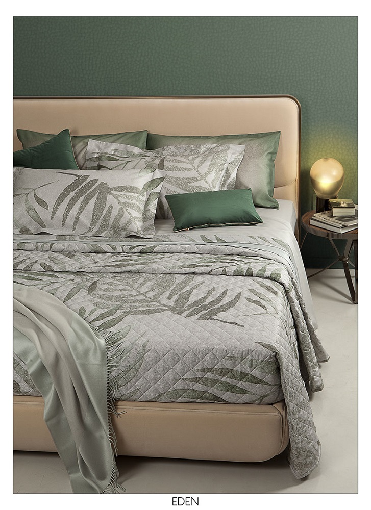 Borbonese completo letto eden in pregiato raso di cotone matrimoniale