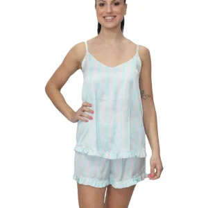 Baby Doll Top + Culotte Donna Peonia Tririga Filo D Angelo