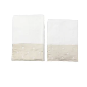 Asciugamani Coppia 1+1 Biancheria Api Satin 1+1 Mastro Raphael