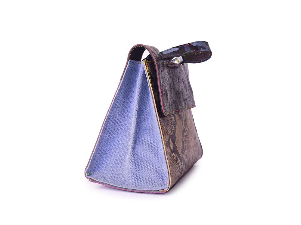 City Yard Bag - Borsa a mano in pelle patchwork - immagine 7