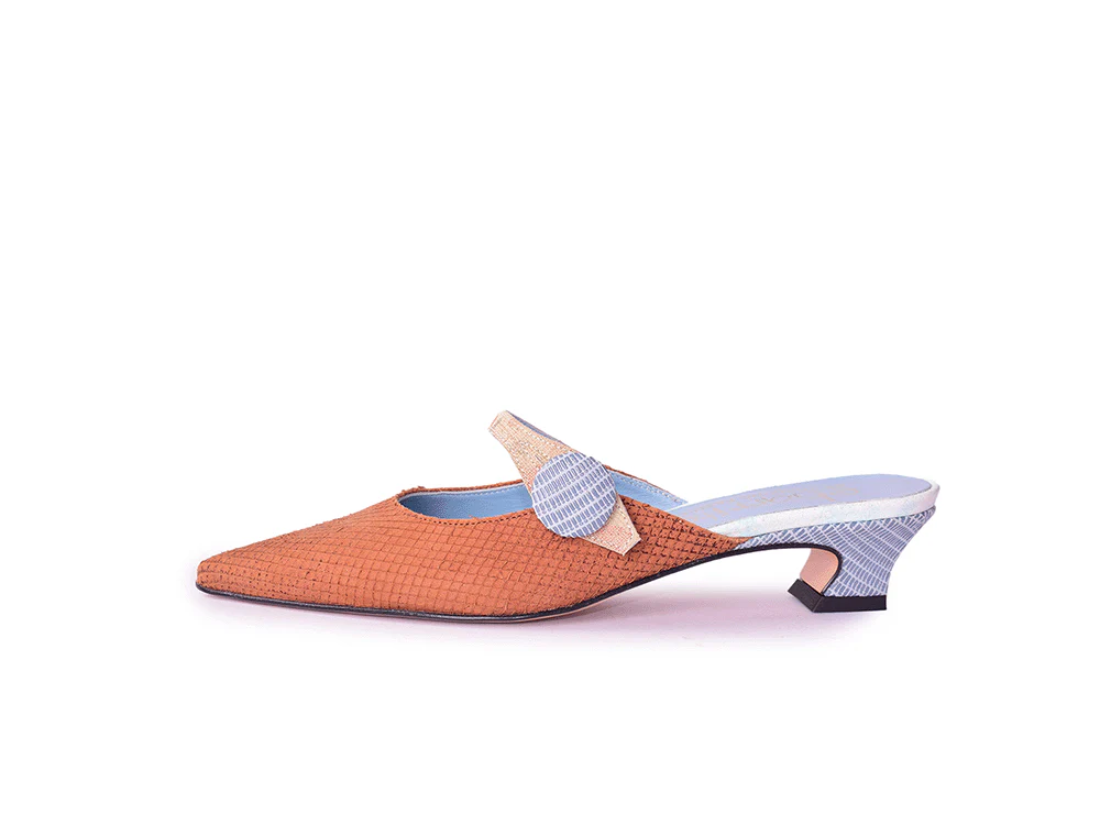 Getton Box - Sabot in pelle patchwork