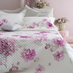 Blumarine Silvia Trapuntino Quilt matrimoniale in percalle stampato all over