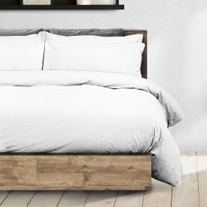 Daunex Seersucker Parure Copripiumino Piazza e Mezza