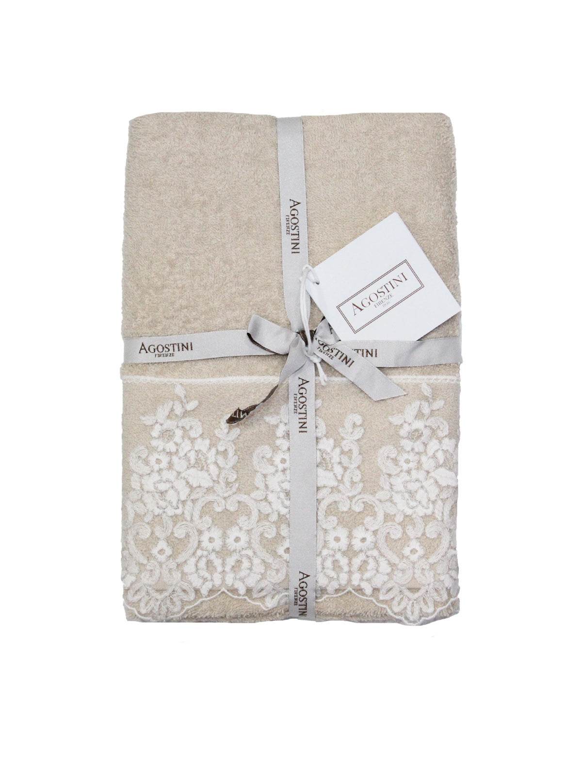 Asciugamani Coppia 1+1 Biancheria Montecarlo 1+1 Agostini - immagine 3