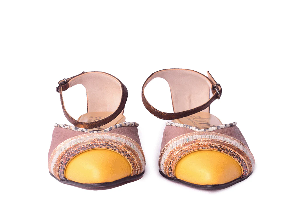 Point Break - Ballerine sfilate in pelle patchwork - immagine 7