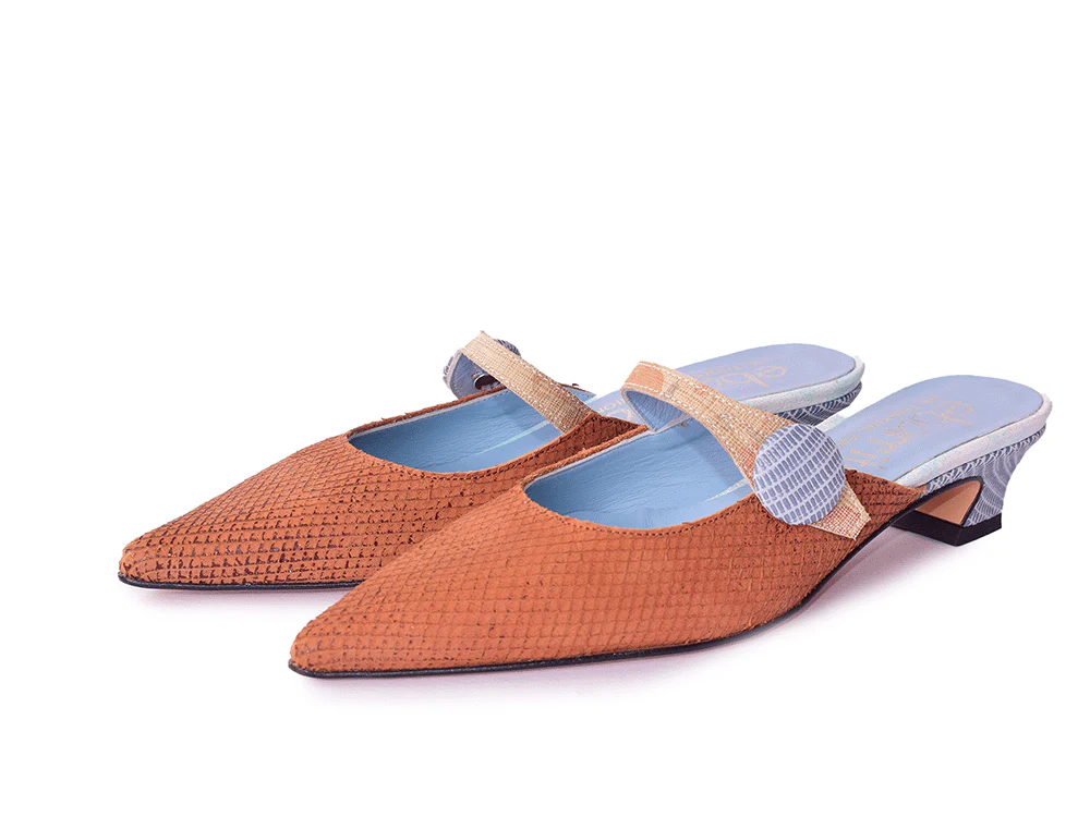 Getton Box - Sabot in pelle patchwork - immagine 5