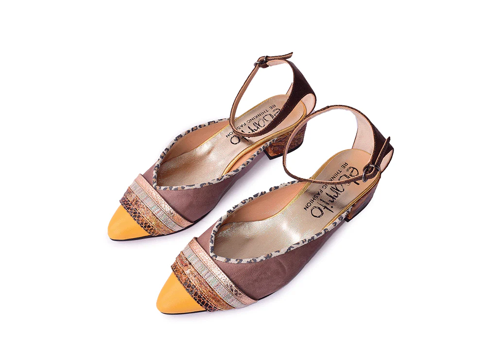 Point Break - Ballerine sfilate in pelle patchwork - immagine 6