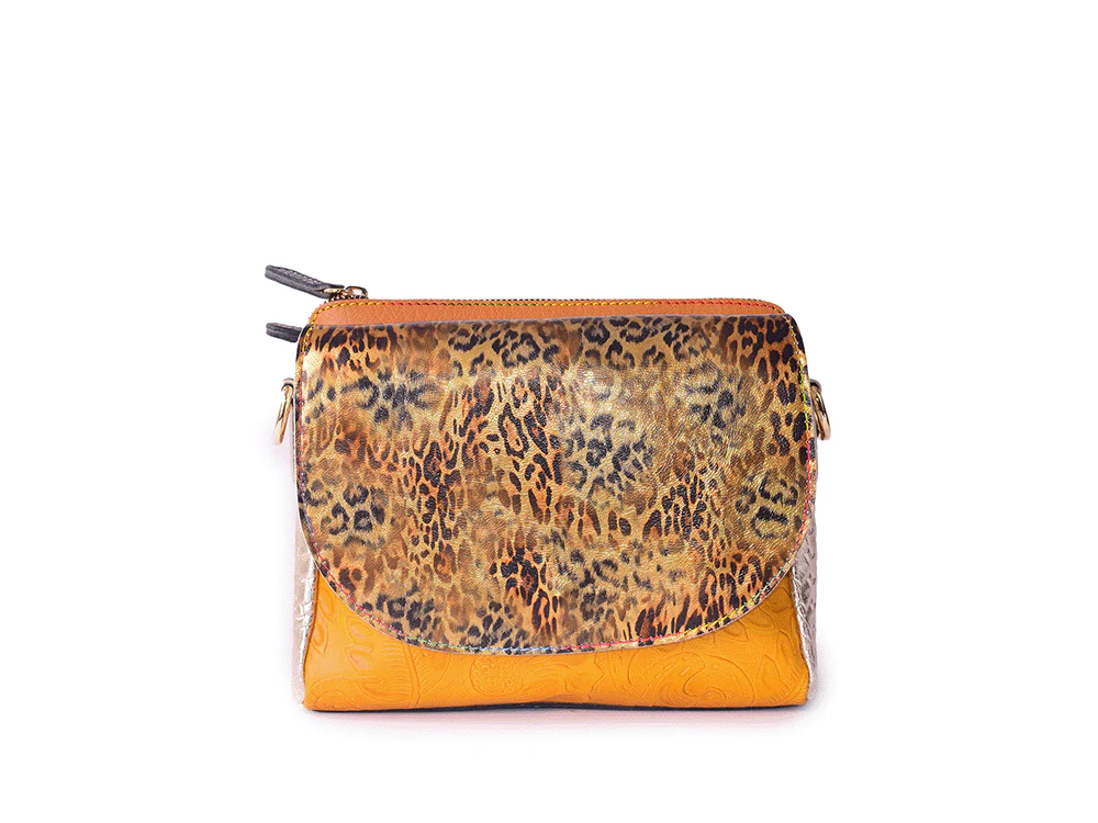 77 Bag - Borsa a mano in pelle patchwork - immagine 2