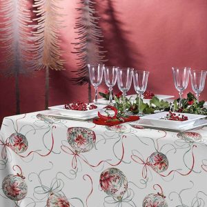 Tovaglia stampata natalizia Biancheria Melodie Tov Tessitura Randi