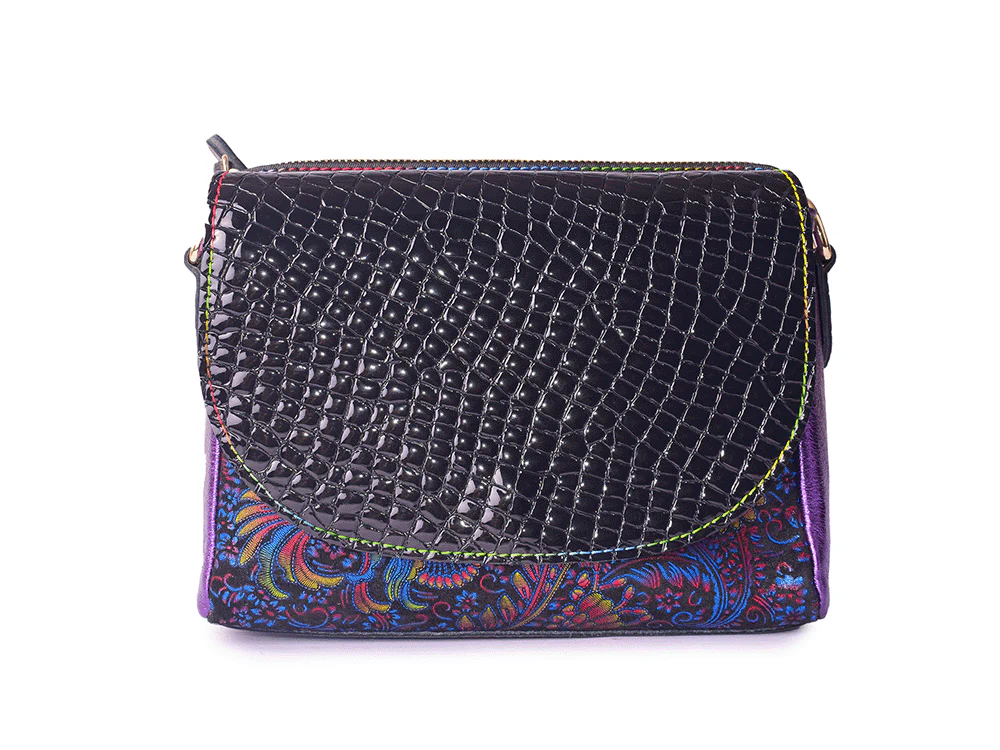 77 Bag - Borsa a mano in pelle patchwork - immagine 3