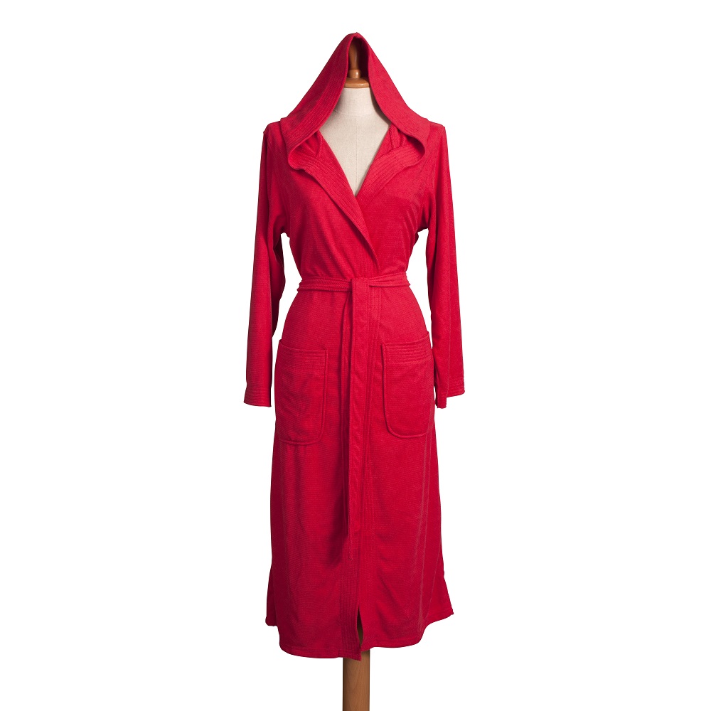 Casa Anversa Accappatoio Unisex Ego con cappuccio in microfibra con ciabatte - immagine 6