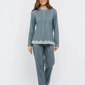 Pigiama Serafino Donna I2612 Fida