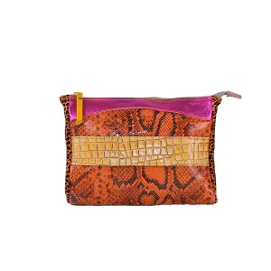 Pieces of Glass - Pochette in pelle patchwork