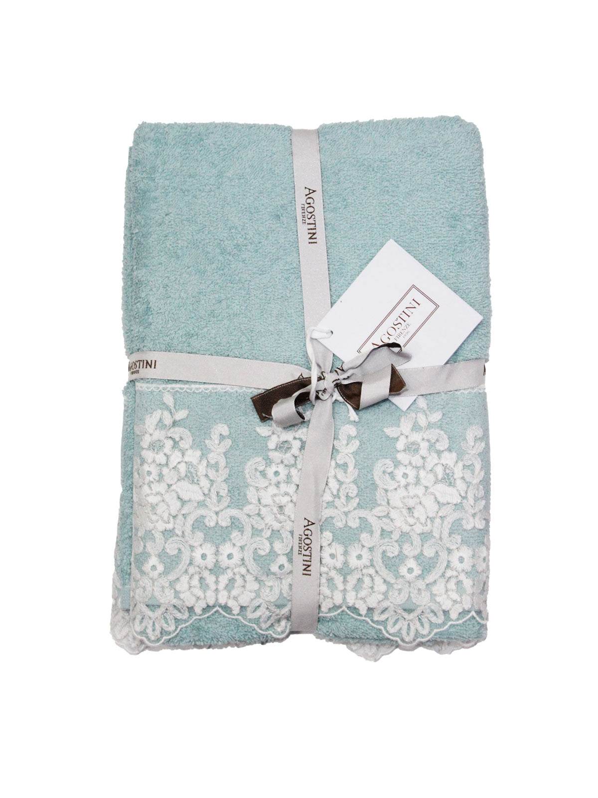 Asciugamani Coppia 1+1 Biancheria Montecarlo 1+1 Agostini - immagine 4