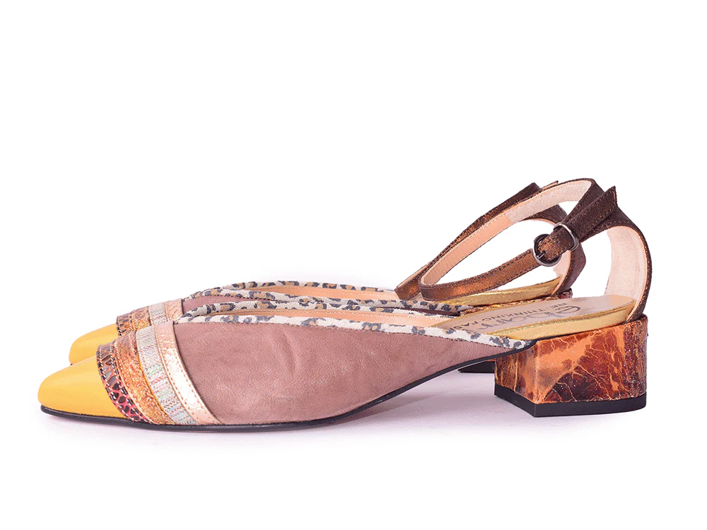 Point Break - Ballerine sfilate in pelle patchwork - immagine 4