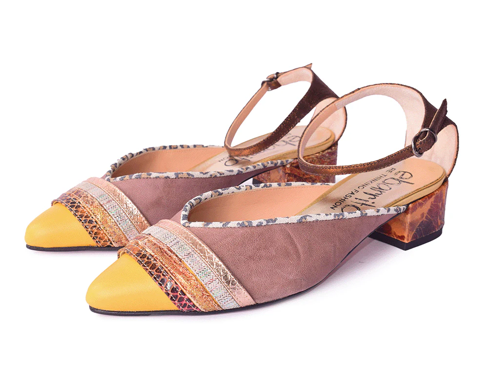 Point Break - Ballerine sfilate in pelle patchwork - immagine 5