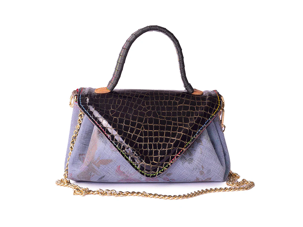 Police and Thieves Bag - Borsa a mano in pelle patchwork - immagine 3