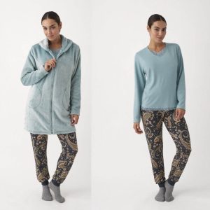Completo pigiama Pigiama +Giacca Donna N19743 Promise