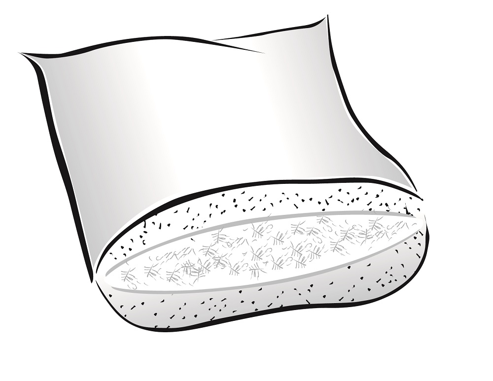 DaunenStep President Cuscino letto Doppia Camera( piumetta & piumino) cm. 50 x 80 - immagine 3