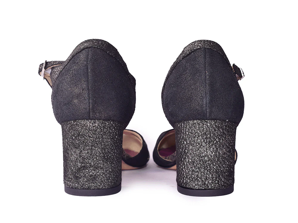 Studio 54 - Sandalo a T con tacco in pelle patchwork - immagine 8