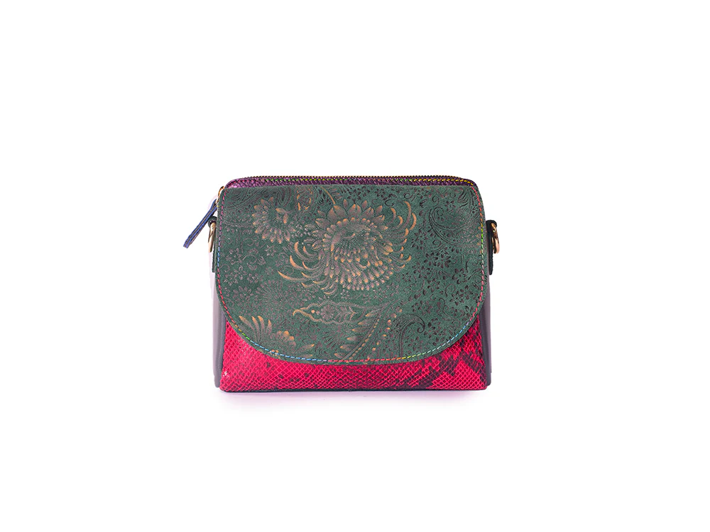 77 Bag - Borsa a mano in pelle patchwork - immagine 5