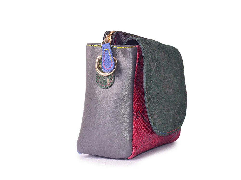 77 Bag - Borsa a mano in pelle patchwork - immagine 7