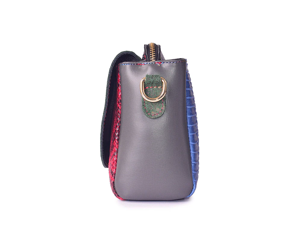 77 Bag - Borsa a mano in pelle patchwork - immagine 9