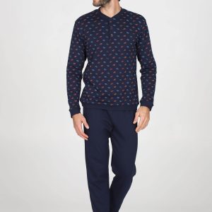 Pigiama Serafino Uomo Nocera JAL418 Julipet