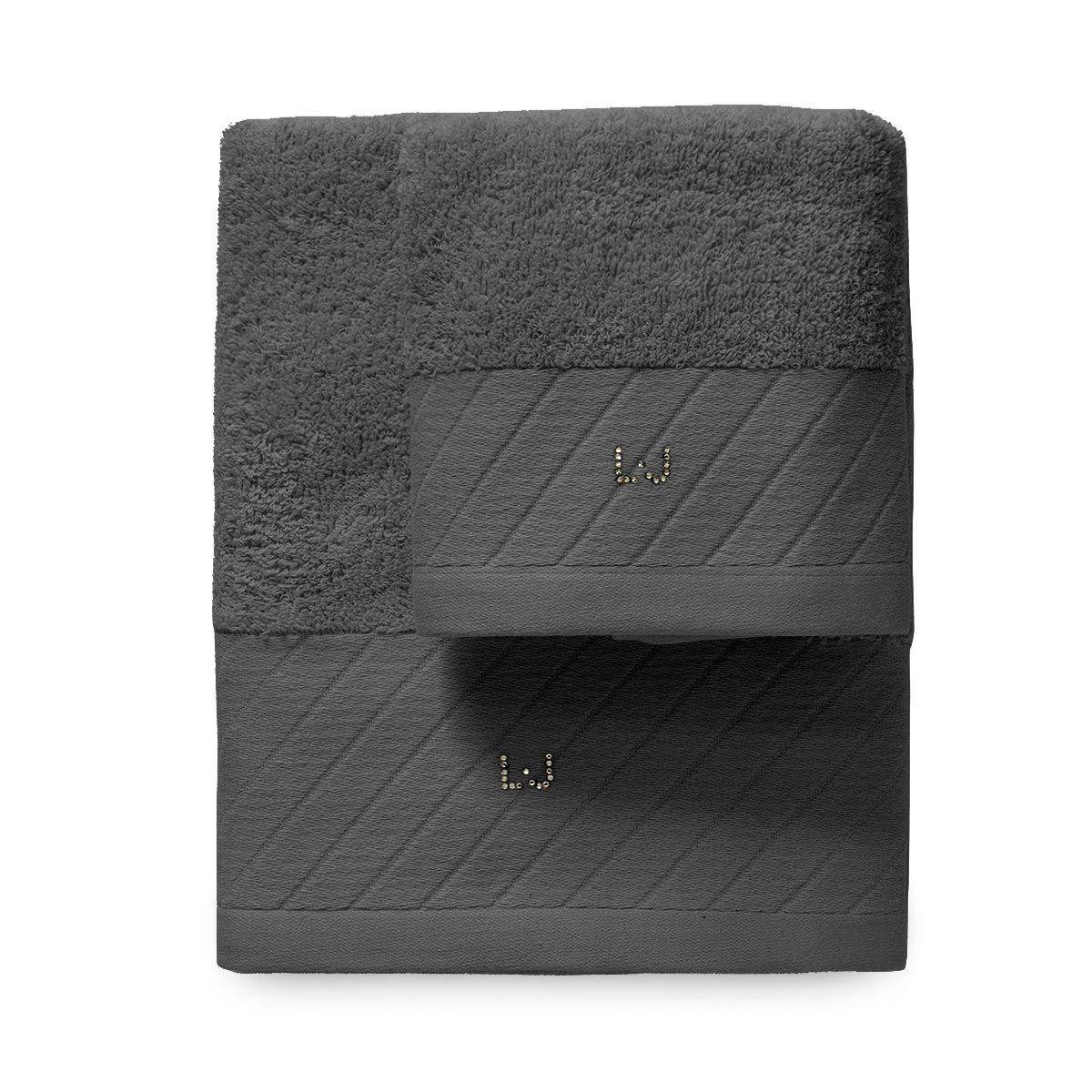 Asciugamani Coppia 1+1 Biancheria Diagonal LB788B Liu Jo Home - immagine 4